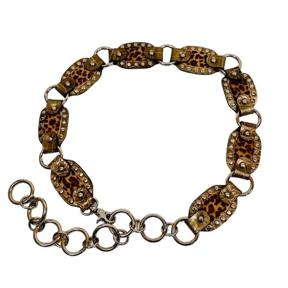 Kathy Van Zeeland Faux Leather Animal Print Adjustable Belt - 30" to 42" - Picture 2 of 8
